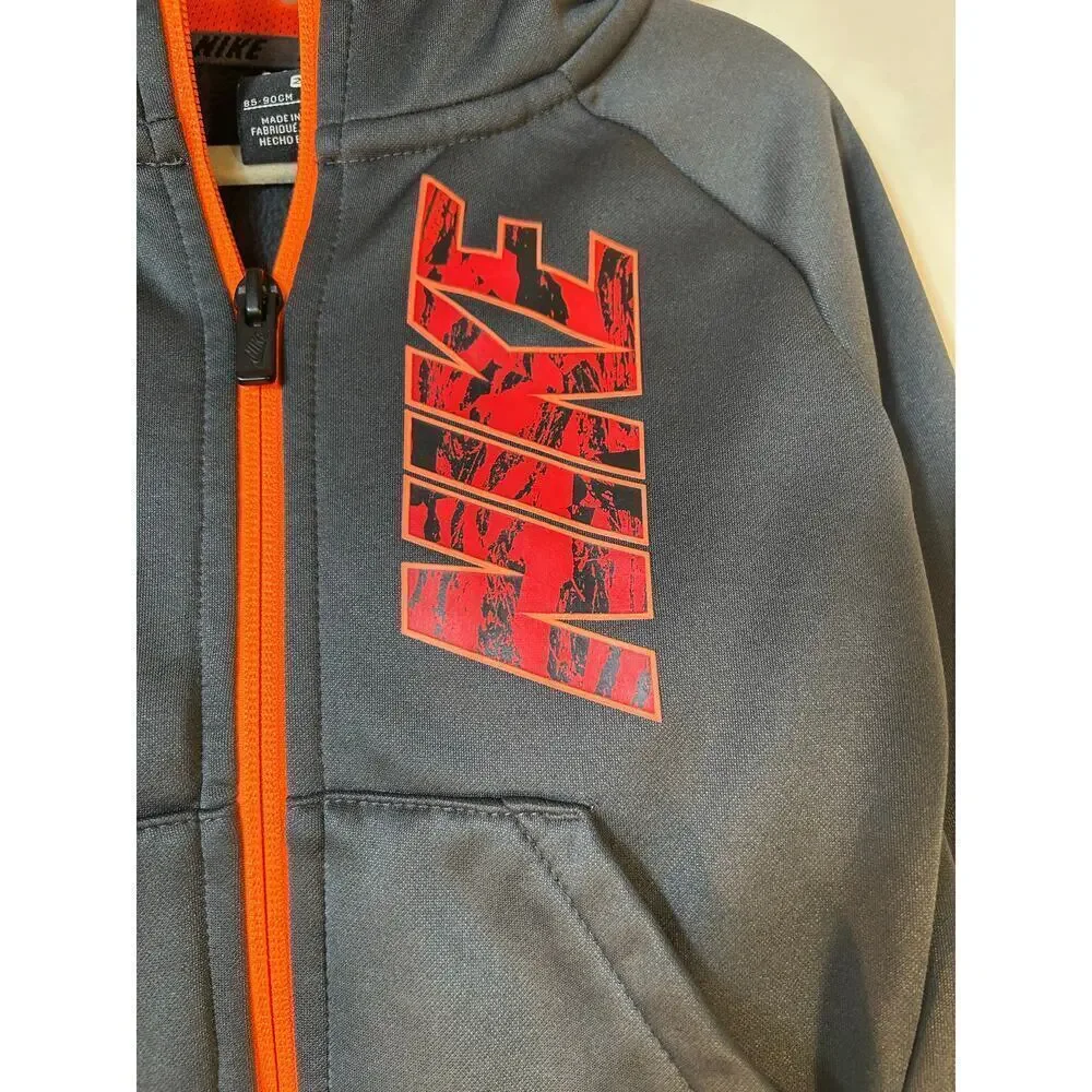 NIKE Boy’s Therma Fleece Dri-fit Full Zip Hooded Jacket / Size: 2T